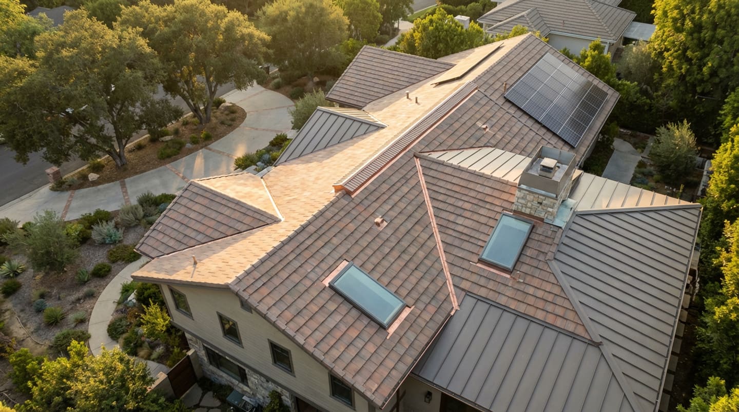 Einstein Roofing crew on a Los Angeles rooftop install